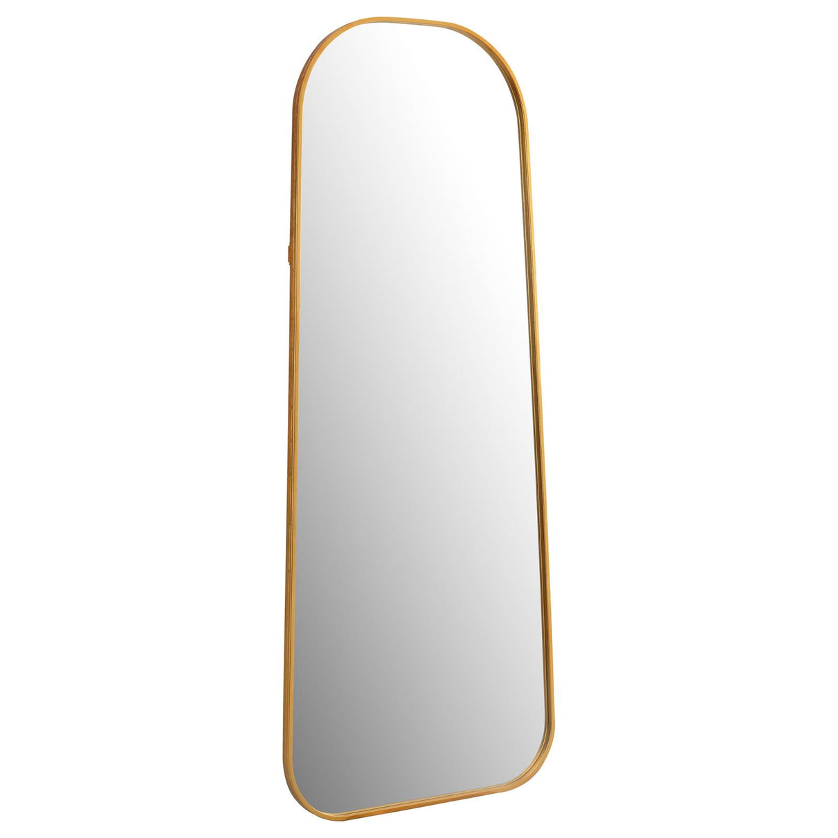 Simeon Metal Frame Full Length 51" Floor Mirror Antique Gold - 962822 - Luna Furniture