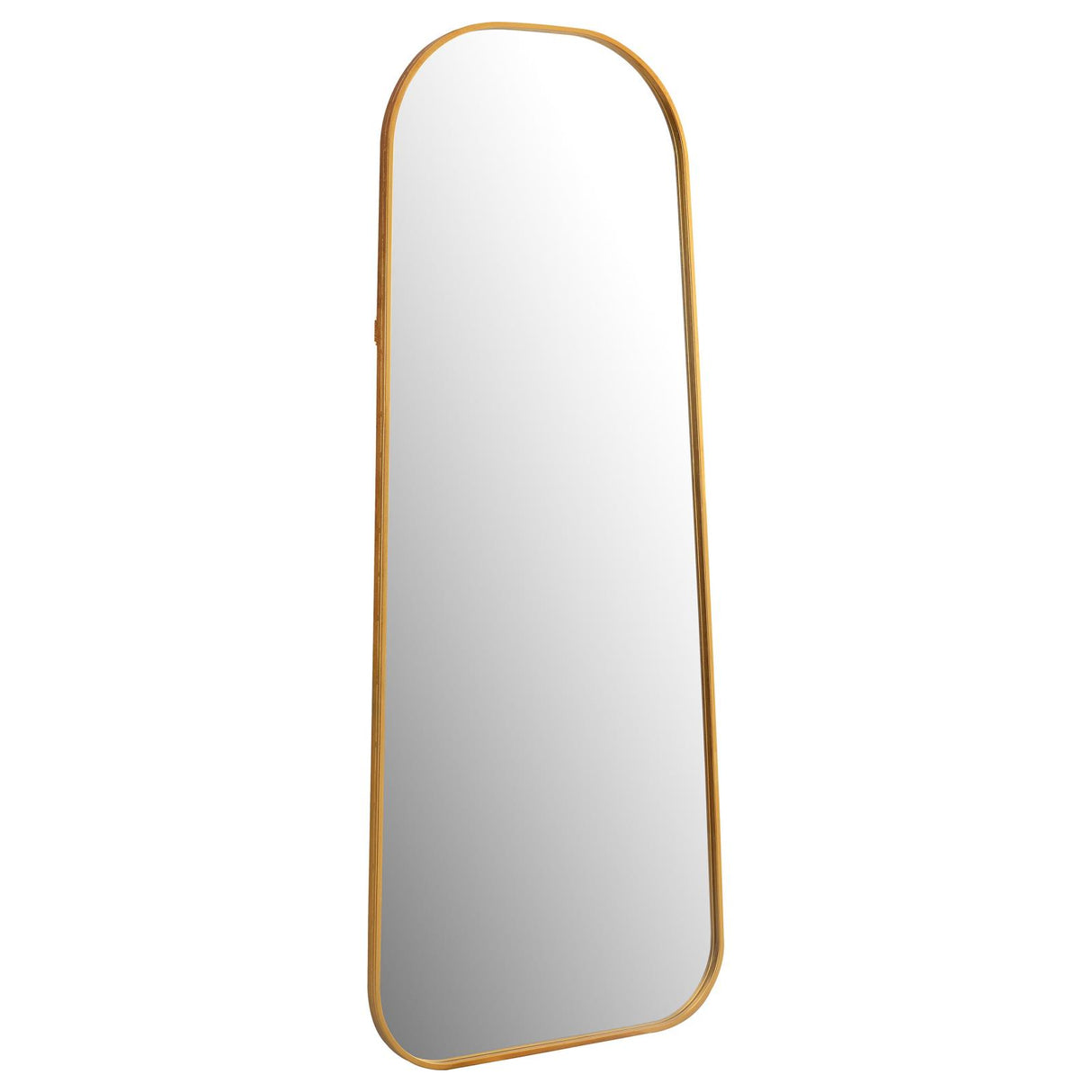 Simeon Metal Frame Full Length 59" Floor Mirror Antique Gold - 962821 - Luna Furniture