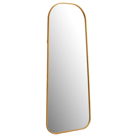 Simeon Metal Frame Full Length 59" Floor Mirror Antique Gold - 962821 - Luna Furniture