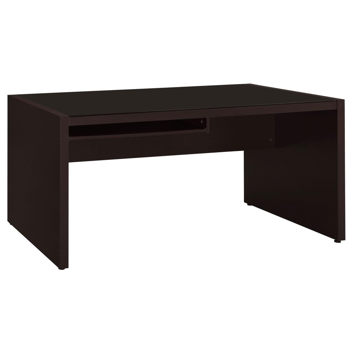 Skeena Cappuccino Computer Desk with Keyboard Drawer from Coaster - Luna Furniture