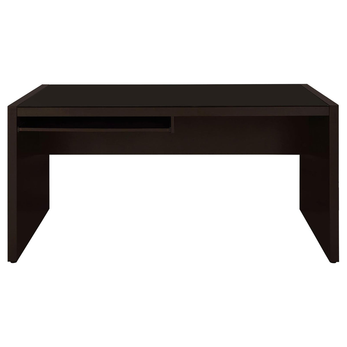 Skeena Cappuccino Computer Desk with Keyboard Drawer from Coaster - Luna Furniture