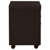 Skylar 3-Drawer Mobile File Cabinet Cappuccino from Coaster - Luna Furniture