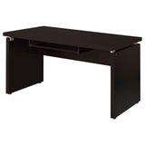 Skylar Cappuccino Computer Desk with Keyboard Drawer from Coaster - Luna Furniture