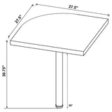 Skylar Engineered Wood L-Shape Computer Desk Cappuccino from Coaster - Luna Furniture