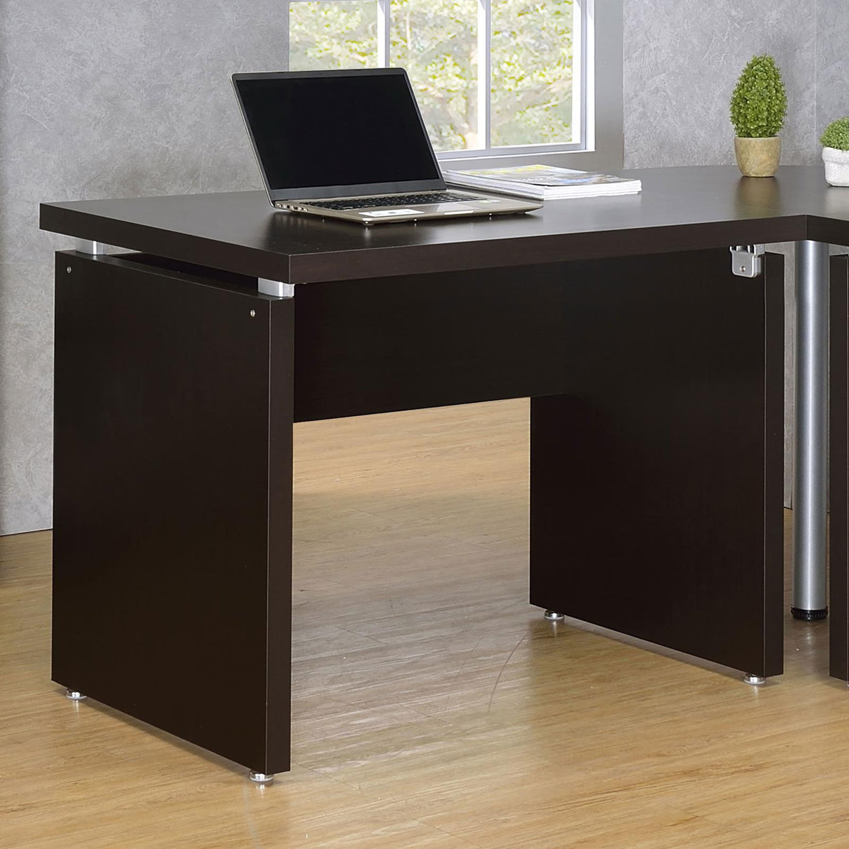 Skylar Cappuccino Extension Desk from Coaster - Luna Furniture