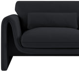 Sloan Velvet Chair Black from Meridian - Luna Furniture