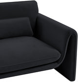 Sloan Velvet Chair Black from Meridian - Luna Furniture