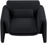 Sloan Velvet Chair Black from Meridian - Luna Furniture