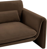 Sloan Velvet Chair Brown from Meridian - Luna Furniture