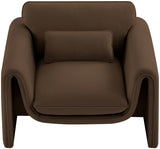 Sloan Velvet Chair Brown from Meridian - Luna Furniture