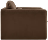 Sloan Velvet Chair Brown from Meridian - Luna Furniture