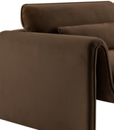 Sloan Velvet Chair Brown from Meridian - Luna Furniture