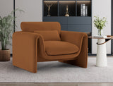 Sloan Velvet Chair Saddle from Meridian - Luna Furniture