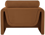 Sloan Velvet Chair Saddle from Meridian - Luna Furniture