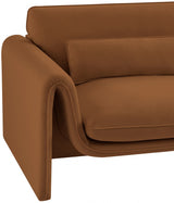 Sloan Velvet Chair Saddle from Meridian - Luna Furniture