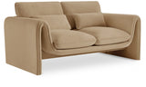 Sloan Velvet Loveseat Camel from Meridian - Luna Furniture