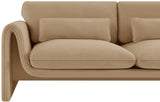 Sloan Velvet Loveseat Camel from Meridian - Luna Furniture