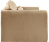 Sloan Velvet Loveseat Camel from Meridian - Luna Furniture