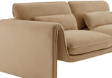 Sloan Velvet Loveseat Camel from Meridian - Luna Furniture