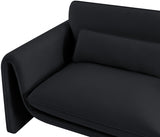 Sloan Velvet Sofa Black from Meridian - Luna Furniture