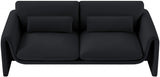 Sloan Velvet Sofa Black from Meridian - Luna Furniture