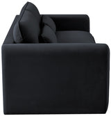 Sloan Velvet Sofa Black from Meridian - Luna Furniture