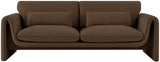 Sloan Velvet Sofa Brown from Meridian - Luna Furniture