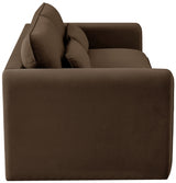 Sloan Velvet Sofa Brown from Meridian - Luna Furniture