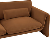 Sloan Velvet Sofa Saddle from Meridian - Luna Furniture