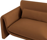 Sloan Velvet Sofa Saddle from Meridian - Luna Furniture