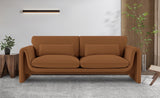 Sloan Velvet Sofa Saddle from Meridian - Luna Furniture