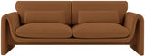 Sloan Velvet Sofa Saddle from Meridian - Luna Furniture