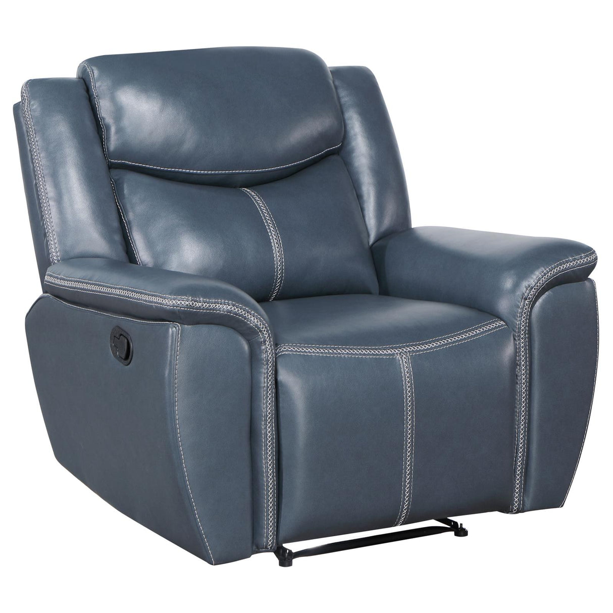 Sloane 3-piece Upholstered Motion Reclining Sofa Set Blue - 610271-S3 - Luna Furniture