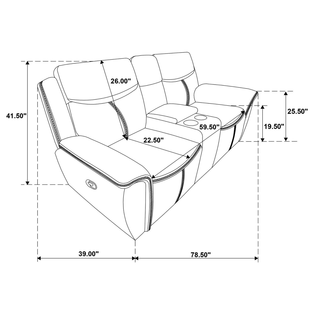 Sloane 3-piece Upholstered Motion Reclining Sofa Set Blue - 610271-S3 - Luna Furniture