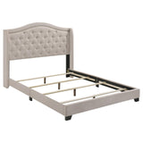 Sonoma Camel Back Eastern King Bed Beige from Coaster - Luna Furniture