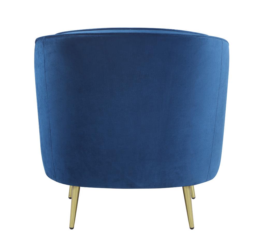 Sophia Upholstered Vertical Channel Tufted Chair Blue - 506863 - Luna Furniture