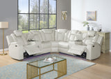 Spaceship Sand Power Reclining Sectional - Spaceship Sand - Luna Furniture