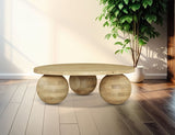 Spherical Coffee Table Natural from Meridian - Luna Furniture