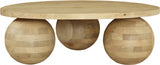 Spherical Coffee Table Natural from Meridian - Luna Furniture