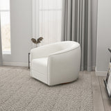 Spring Swivel Chair (Cream Boucle) - MDM01809 - Luna Furniture