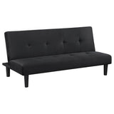 Stanford Multipurpose Upholstered Tufted Convertible Sofa Bed Black from Coaster - Luna Furniture