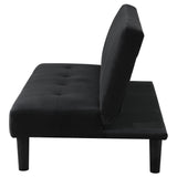 Stanford Multipurpose Upholstered Tufted Convertible Sofa Bed Black from Coaster - Luna Furniture