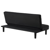 Stanford Multipurpose Upholstered Tufted Convertible Sofa Bed Black from Coaster - Luna Furniture