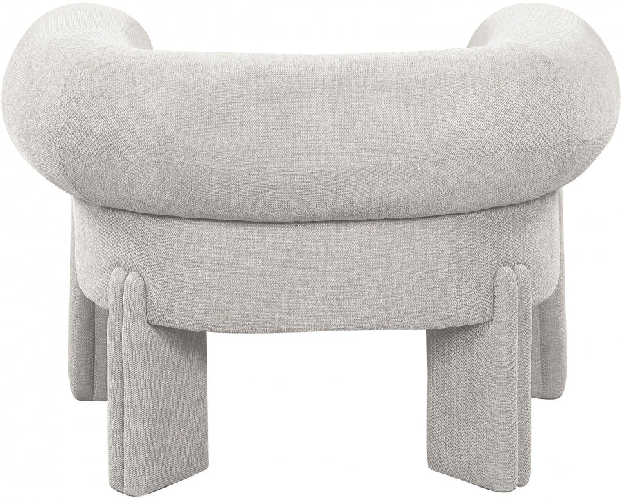 Stefano Polyester Fabric Accent Chair Beige from Meridian - Luna Furniture