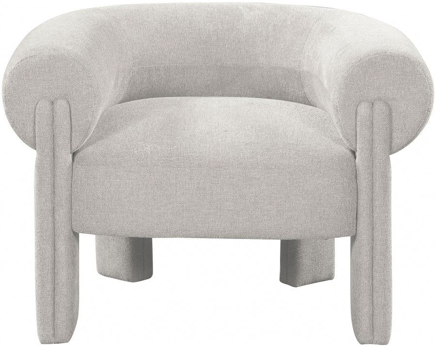 Stefano Polyester Fabric Accent Chair Beige from Meridian - Luna Furniture