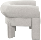 Stefano Polyester Fabric Accent Chair Beige from Meridian - Luna Furniture