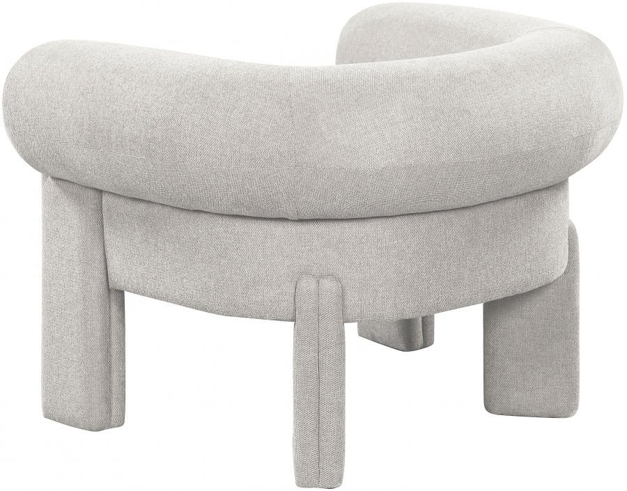 Stefano Polyester Fabric Accent Chair Beige from Meridian - Luna Furniture