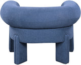 Stefano Polyester Fabric Accent Chair Blue from Meridian - Luna Furniture