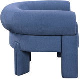 Stefano Polyester Fabric Accent Chair Blue from Meridian - Luna Furniture