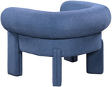 Stefano Polyester Fabric Accent Chair Blue from Meridian - Luna Furniture